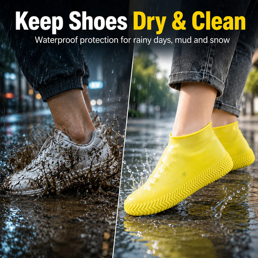 Pro-Grade Wear-Resistant Waterproof Shoe Covers (Reinforced Silicone)